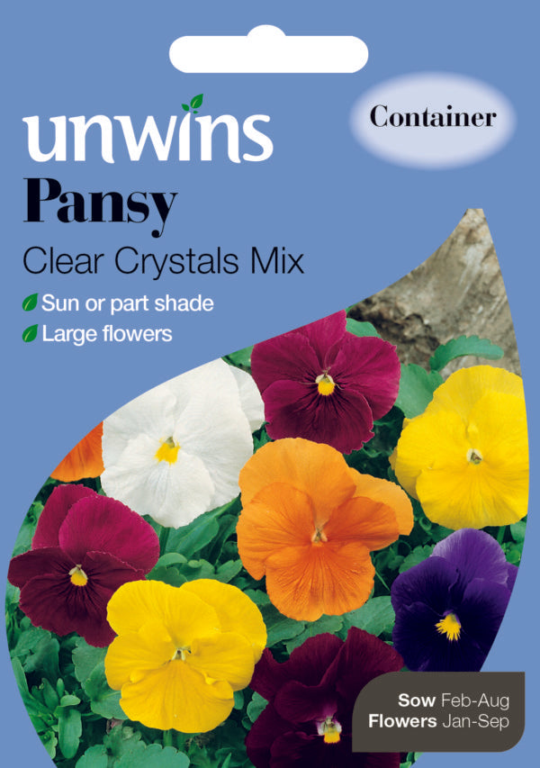 Pansy Clear Crystals Mix
