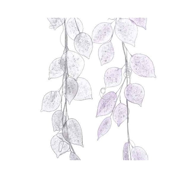 Leaf Garland W Glitter 2 Col Ass - Christmas - Windyridge Garden Centre