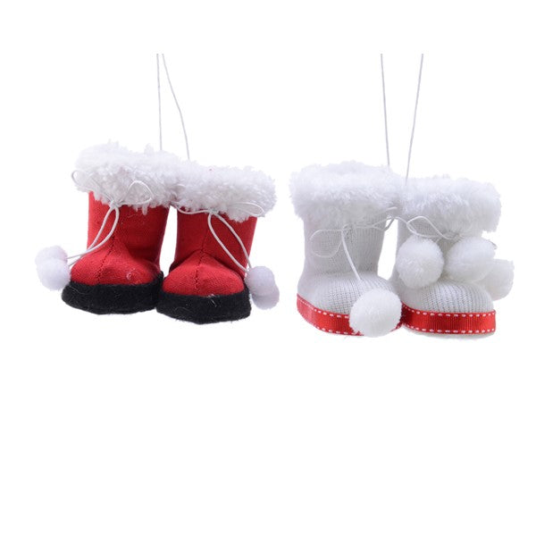 Pes Pair Of Boots W Hanger Assorted - Christmas - Windyridge Garden Centre