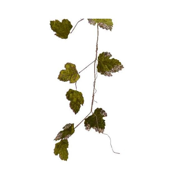 Pes Velvet Leaf Garland Moss Green - Christmas - Windyridge Garden Centre