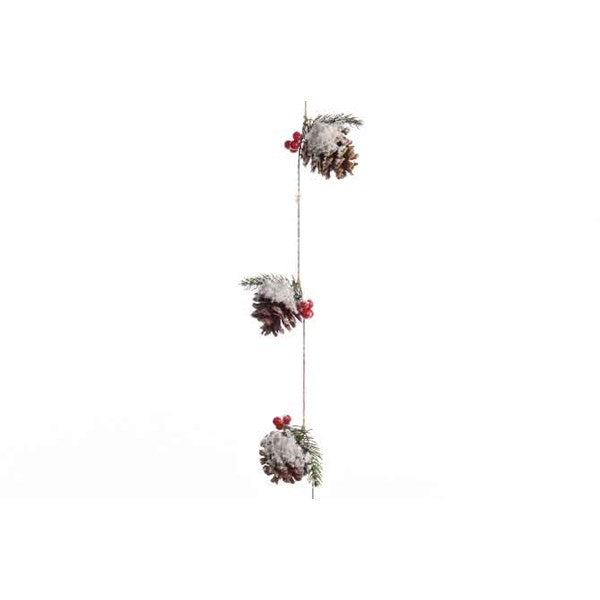 Pinecone Garland W Snow Finish - Christmas - Windyridge Garden Centre