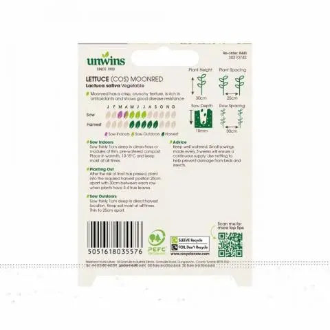 Lettuce Moonred (Little Gem Red)