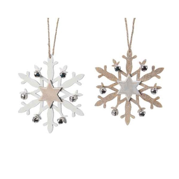 Snowflake plywood w bells