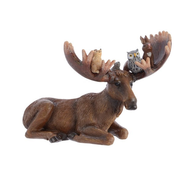 poly moose w animals o antler
laying