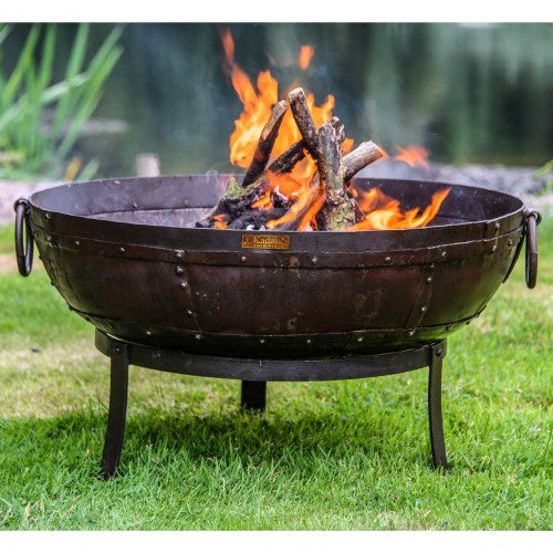 Kadai fire pit in dublin garden