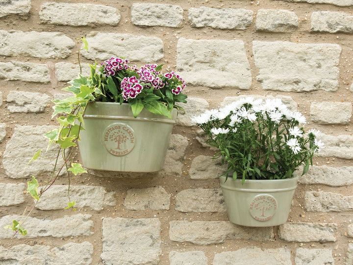 Edwardian Wall Pot Green Ø20cm