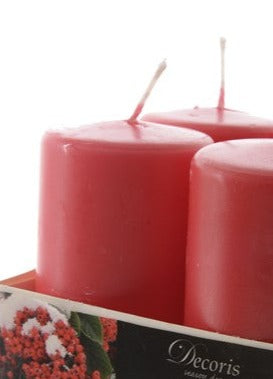 Scented Pillar Candle Berry Red - Christmas Lights - Windyridge Garden Centre