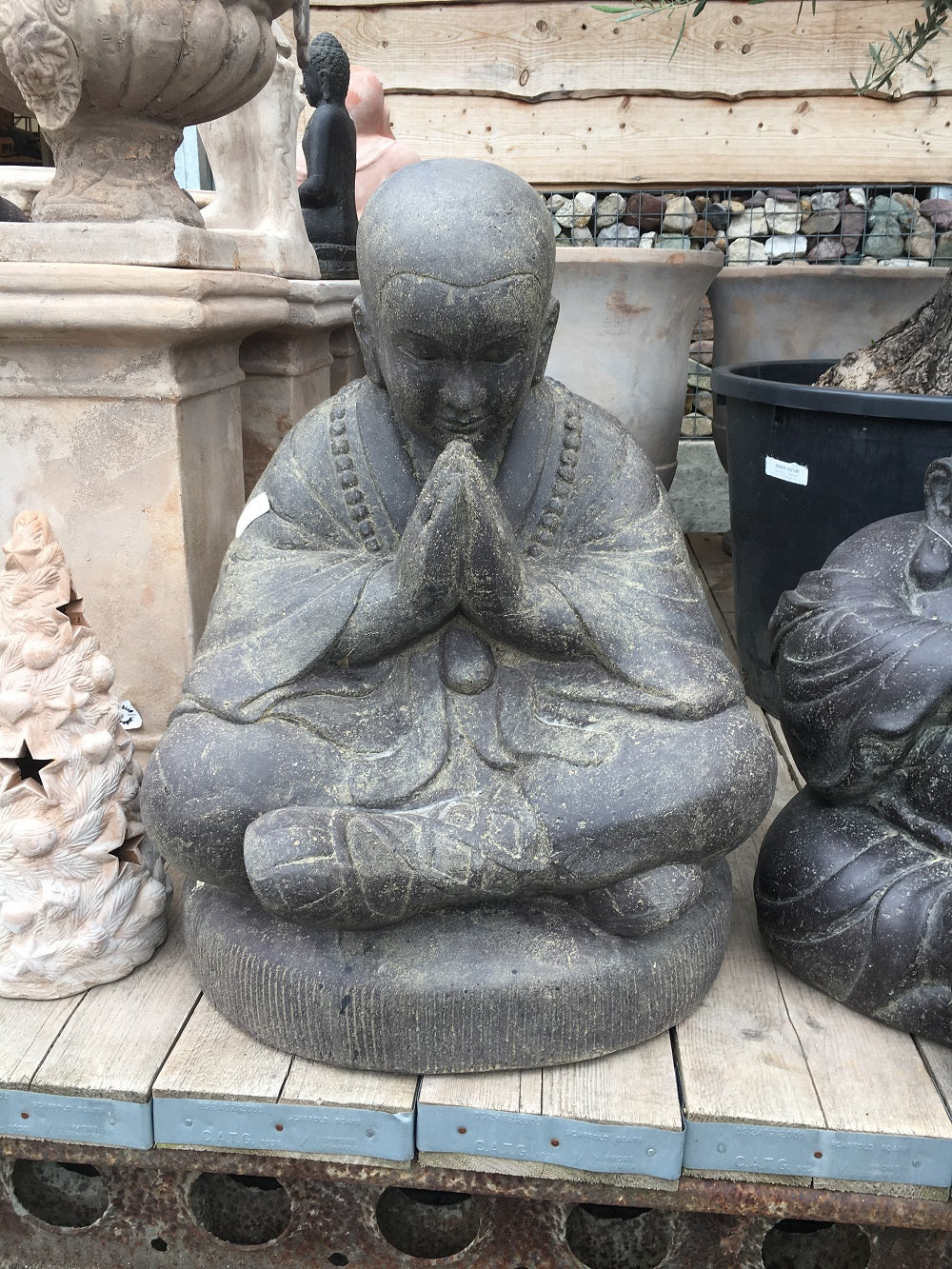 Sitting Monk - Garden Ornaments - Windyridge Garden Centre