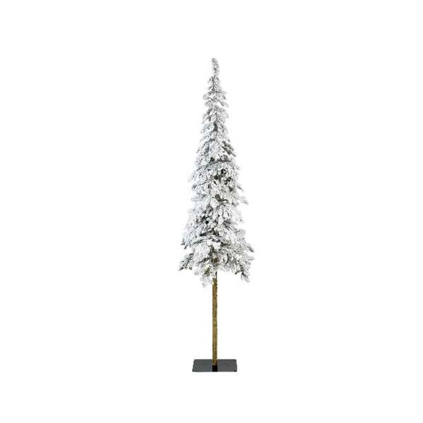 Snowy Alpine Tree Full Pe Green/White 8Ft 240Cm - Christmas - Windyridge Garden Centre