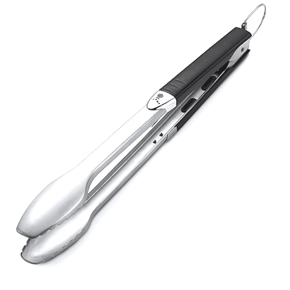 PREMIUM TONGS - STAINLESS STEEL, BLACK