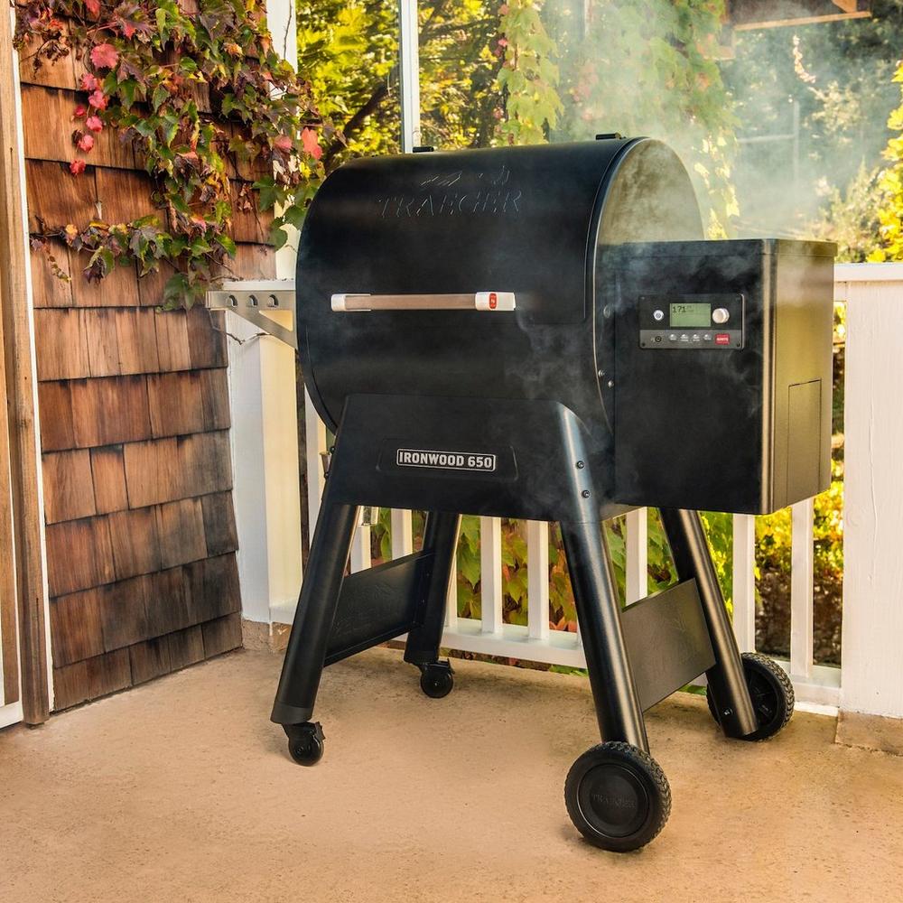 Traeger Ironwood 650 Barbecue on a Patio in Dublin