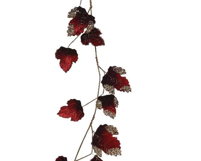 Pes Velvet Leaf Garland120Cm - Christmas - Windyridge Garden Centre