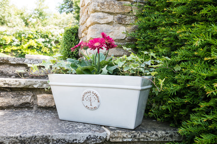 33CM EDWARDIAN TROUGH WHITE